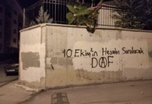 10 Ekim Katliamı’nın 6. Yılında Ankara Sokaklarında Yazılama Gerçekleştirdik