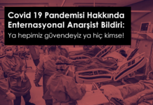 Covid-19 Pandemisi Hakkında Enternasyonal Anarşist Bildiri