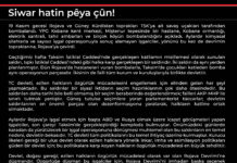 AÇIKLAMA | Siwar Hatin Pêya Çûn!